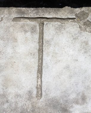 Sıkıntılı Durum Tipografisi ile Yazılan Kelimeler Bulundu T Harfi