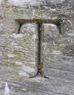 Sıkıntılı Durum Tipografisi ile Yazılan Kelimeler Bulundu T Harfi