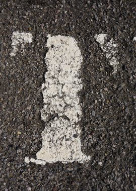 Sıkıntılı Durum Tipografisi ile Yazılan Kelimeler Bulundu T Harfi