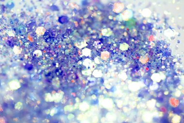 Beyaz Arka Plan Bokeh Soyut Close Up Pembe Köpüklü Glitter