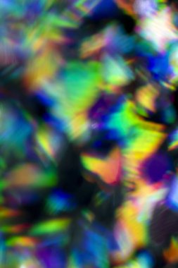 Soyut Parlak Folyo Glitter Holografik Yıldız Kalpler Shapes Pretty Background