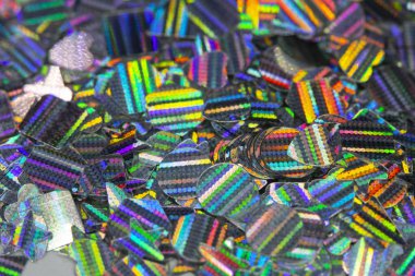 Soyut Parlak Folyo Glitter Holografik Yıldız Kalpler Shapes Pretty Background