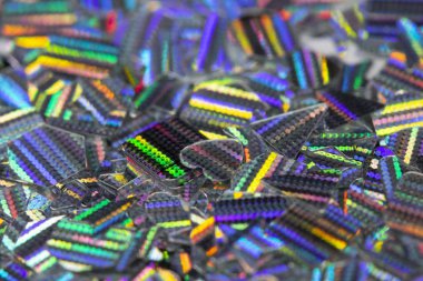 Soyut Parlak Folyo Glitter Holografik Yıldız Kalpler Shapes Pretty Background