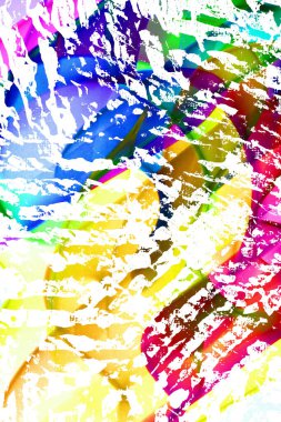 Vahşi Retro Soyut Neon Renkleri ve Arkaplan Çizgileriyle Girdap