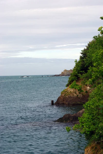 Una Scenografica Costa Del Sud Inghilterra Bella Vista Sul Mare — Foto Stock