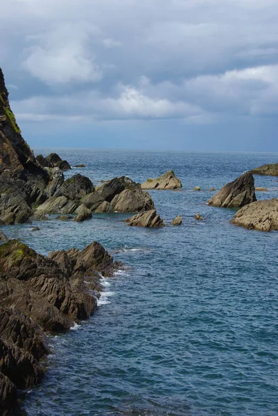 Una Escurridiza Costa Sur Inglaterra Lado Costa Hermosa Vista Del — Foto de Stock