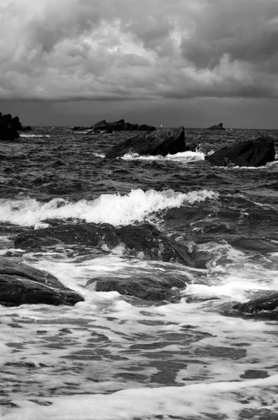 風光明媚な南イングランドの海岸線 海辺の美しい海の景色No People — ストック写真