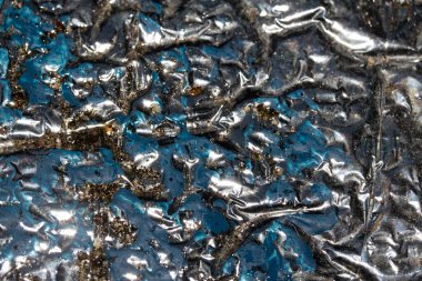 Soyut ilginç krom ve boya kabarcığı arkaplanı