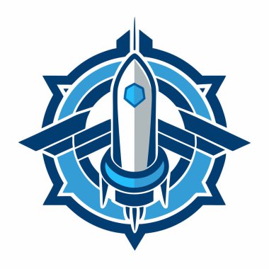 Jet ve Pusula Güllü Havacılık Amblemi