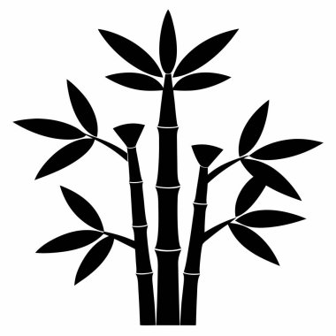 Projeler için Bambu Bitkisi Clipart Vektörü