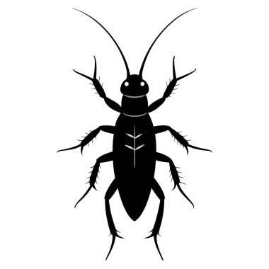 Beyaz Arkaplanda Kulaklık Silueti Vektörü