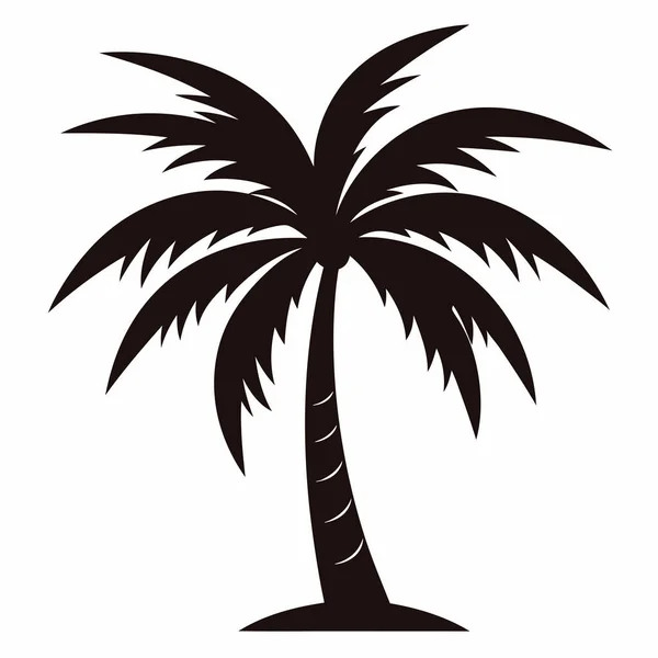 Siluet Palmiye Ağacı: Bir palmiye ağacının minimalist siyah silüeti, tropik dinginlik ve görsel berraklık hissi uyandırıyor.