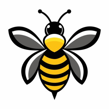 Minimalist Arı Logosu, Beyaz Arı Arı Arısı Tasarımı, yaratıcı Bal Arısı Simgesi Vektörü, 124; Uçan Arı Dış Hatlar Logosu, soyut Arı Sembol Sanatı, 124-