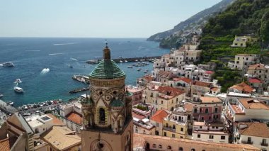 Explore the breathtaking Amalfi Coast with its colorful villages, stunning cliffs, and the deep blue waters of the Mediterranean. This view captures the essence of coastal beauty in Italy.