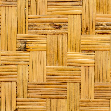 Bambu örgü duvar dokusu arkaplanı