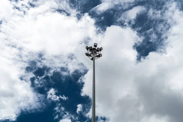 Spot Light Pole Blue Sky — Stock Photo, Image