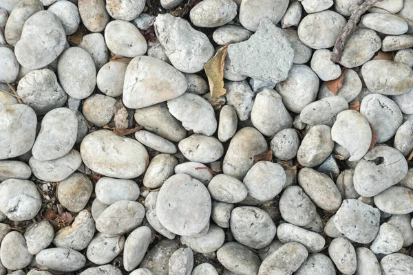 Белый Камень Гравий Простой Фон — стоковое фото