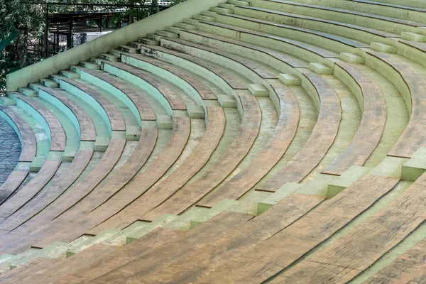 Curve Old Concrete Grandstand — Stock Photo, Image