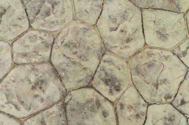 Taş desenli beton zemin