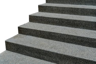 Küçük çakıl desenli merdivenli beton.
