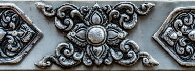 Tayland 'ın klasik gümüş işçiliğini kapatın.