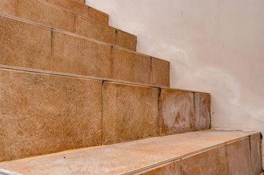 Seramik fayans merdiveni basit arkaplan