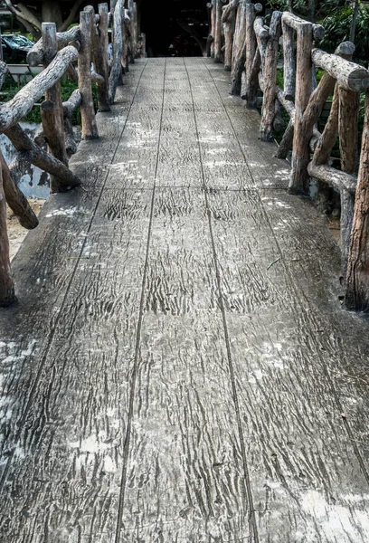 Caminho Concreto Com Grade Ramal Parque — Fotografia de Stock