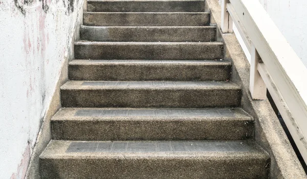 Hormigón Con Pequeña Escalera Grava — Foto de Stock