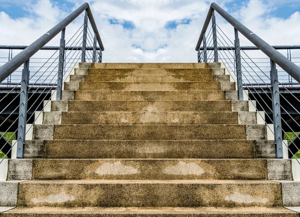 Hormigón Con Pequeña Escalera Grava —  Fotos de Stock