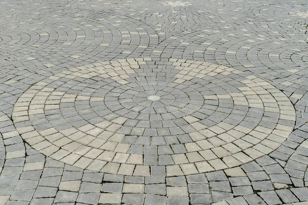 Blick Auf Das Muster Des Betonsteinbodens — Stockfoto