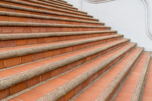 Escadaria Concreto Envelhecido Marrom — Fotografia de Stock