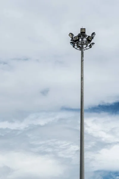 Spot Light Pole Blue Sky — Stock Photo, Image