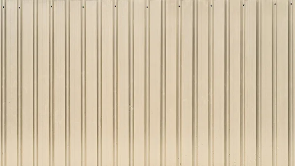 茶色のレンガの壁とベージュの金属板の壁のテクスチャ — ストック写真
