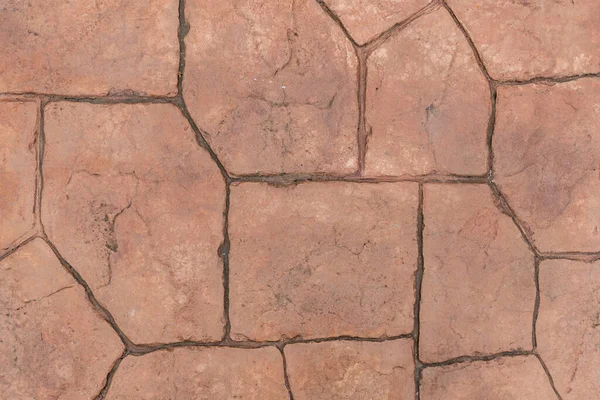 Pavimento Calcestruzzo Con Pietra Timbro Texture — Foto Stock