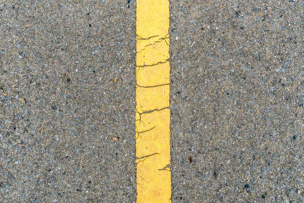 Δρόμος Ασφάλτου Κίτρινη Γραμμή — Φωτογραφία Αρχείου