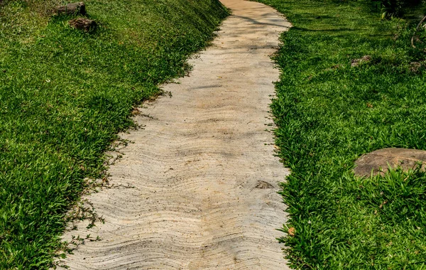 Sendero Hormigón Parque — Foto de Stock