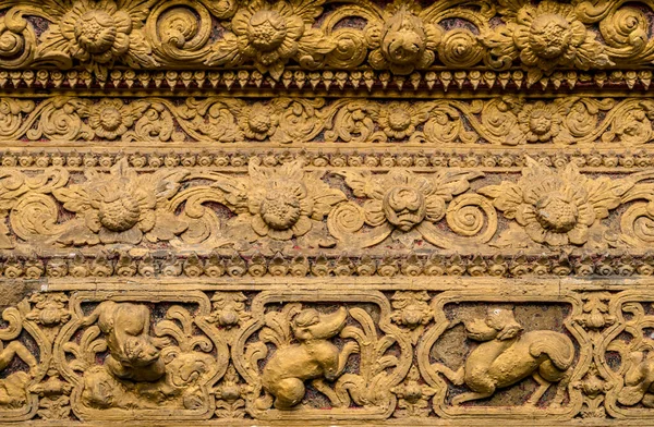 Stuc Thaïlandais Ancien Béton Dans Temple — Photo