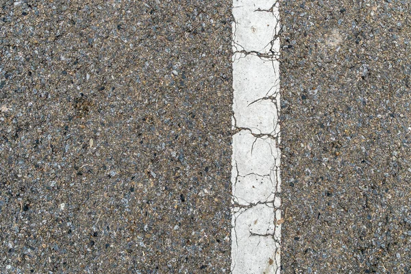 Estrada Asfalto Com Textura Linha Branca — Fotografia de Stock