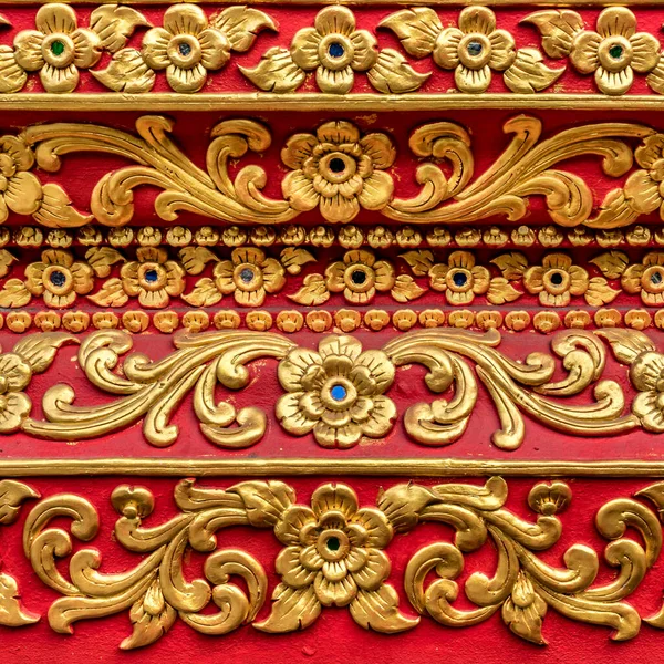 Tay Tapınağında Antik Altın Beton Sıva — Stok fotoğraf