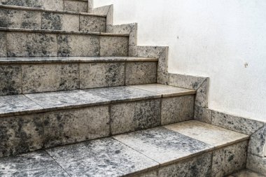 Gri granit merdiven sade arka plan