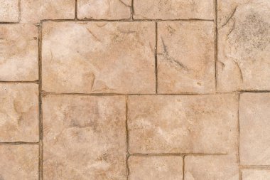 Taş desenli beton zemin