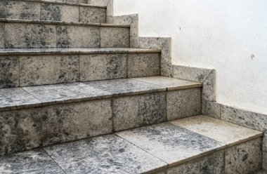 Gri granit merdiven sade arka plan