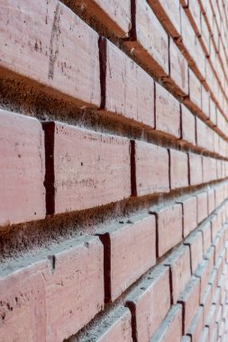 Eski kahverengi tuğla duvar görünümü