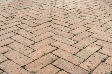 Arkaplan için tuğla sokak perspektifi