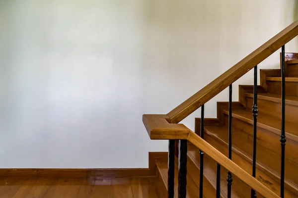 Part Old Wooden Staircase — Stock Photo, Image