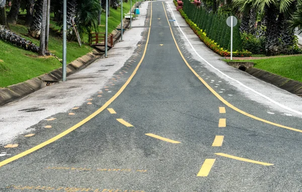 Asphalt Road Park — Stock Photo, Image