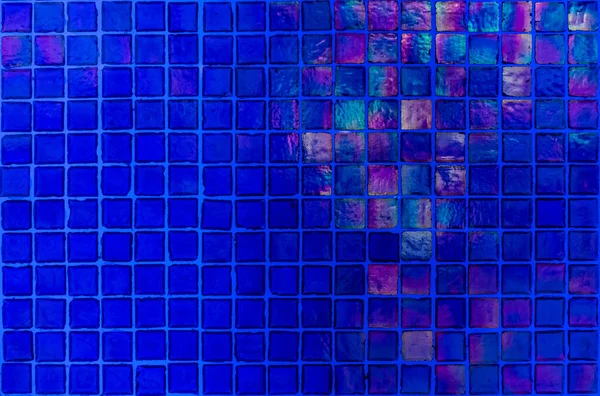 Texture Motif Mosaïque Bleue Pour Une Utilisation Fond — Photo