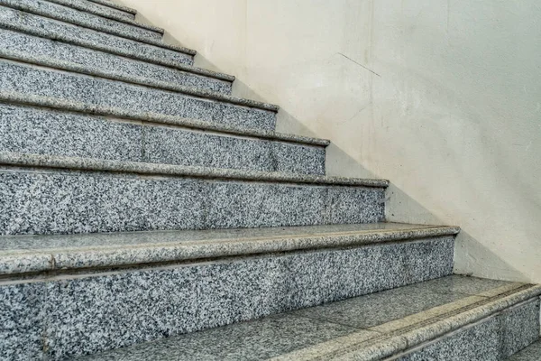 Perspectiva Escalera Granito Gris — Foto de Stock