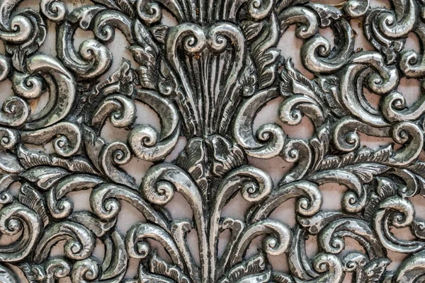 Närbild Thai Silver Stucco — Stockfoto