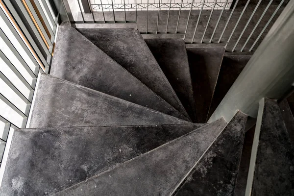 Black Metal Spiral Staircase — Stock Photo, Image